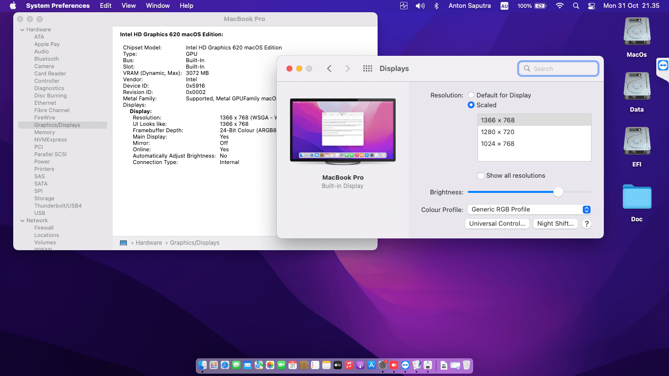 Lenovo Thinkpad X270 3rd [KabyLake   Intel HD 620 + PS2]   OpenCore 4
